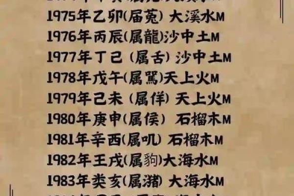 纳音八字