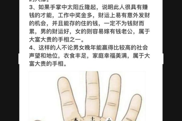 《手相学习百科》：太阳线