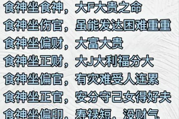 八字命盘月柱食神
