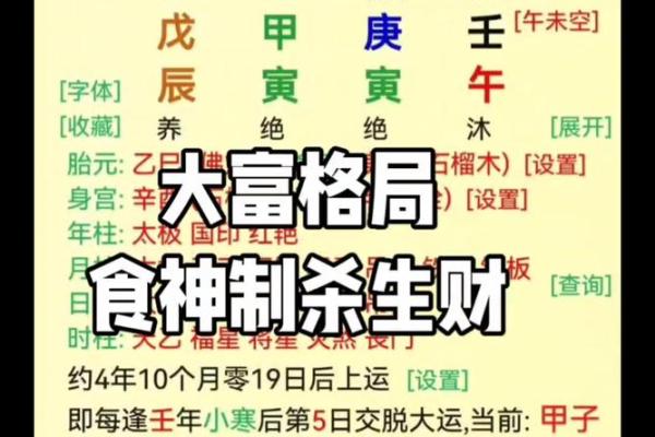 食神泄秀八字案例