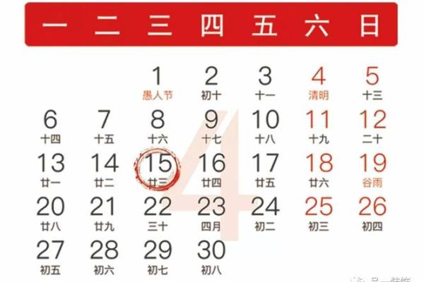 公历2015年4月份开业吉日查询